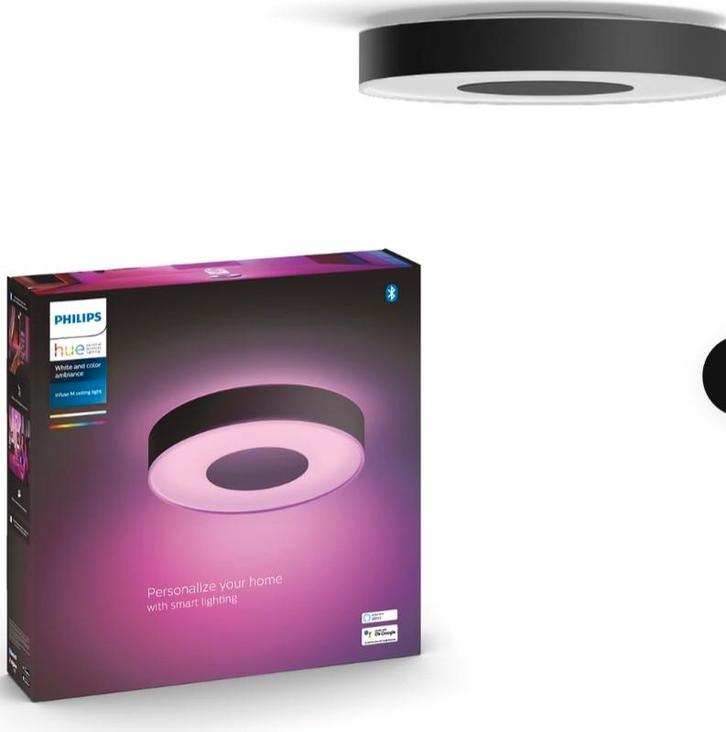2x Philips Hue Infuse M Plafondlamp Zwart, Huis en Inrichting, Lampen | Plafondlampen, Zo goed als nieuw, Ophalen