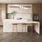 Homary Wit UitSchuifbaar Kookeiland (Kitchen Island), Huis en Inrichting, Keuken | Complete keukens, Wit, Overige typen, Ophalen of Verzenden
