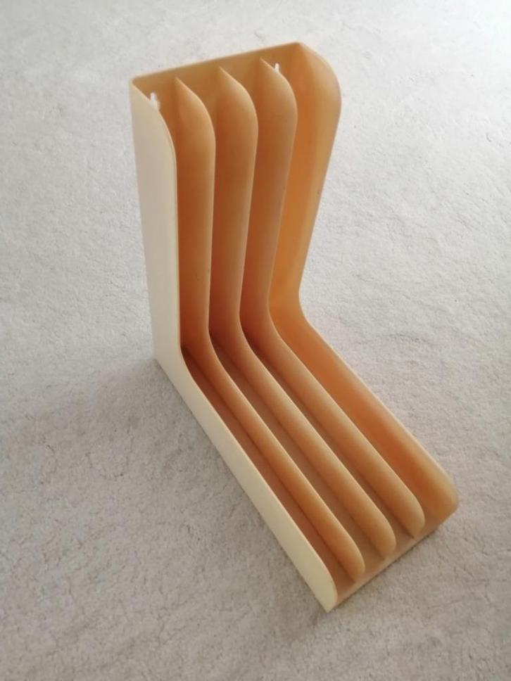 vinyl platen houder of lp rek, wit, Cd's en Dvd's, Vinyl | Rock, Gebruikt, Poprock, 12 inch, Ophalen of Verzenden