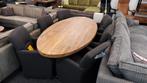 Eettafel Ovaal massief MANGO robuuste onderframe NIEUW, 100 tot 150 cm, Ophalen of Verzenden, Overige houtsoorten, Nieuw