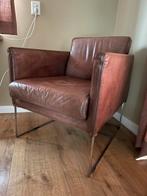 Bert Plantagie, Pallas design fauteuil, leer (bruin), Ophalen, Minder dan 75 cm, Design, Leer