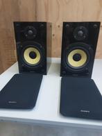 2 stuks SONY SS-CG1 monitor speakers , mooi set met power, Audio, Tv en Foto, Luidsprekers, Ophalen of Verzenden, Gebruikt, Front, Rear of Stereo speakers