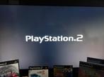 Playstation2 incl spellen,1x controler +stuur met voetpedaal, Racen en Vliegen, 2 spelers, Eén computer, Ophalen of Verzenden