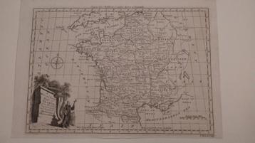 Originele kopergravure van Frankrijk beschikbaar voor biedingen