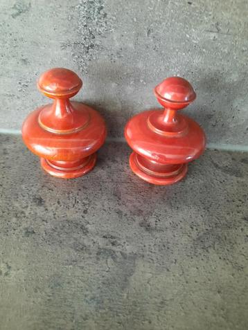 Houten Knoppen / Tafelpoten - Set van 2 beschikbaar voor biedingen