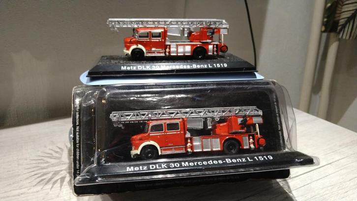 Atlas DeAgostini Mercedes-Benz L1519 Metz DLK Brandweer 1:72, Hobby en Vrije tijd, Modelauto's | 1:87, Nieuw, Bus of Vrachtwagen