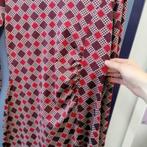 King Louie bordeaux rode jurk 2 tinten vakjes mt S nr 35891, Kleding | Dames, Jurken, ., Ophalen of Verzenden, Zo goed als nieuw