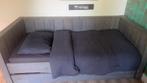 Steigerhoutenbed (90 x 200)met ombouw en lade voor extra bed, Huis en Inrichting, Slaapkamer | Bedden, Ophalen, 90 cm, Eenpersoons