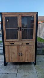 Mooie vitrinekast - Almelo, Huis en Inrichting, Kasten | Buffetkasten, Ophalen, Zo goed als nieuw, 25 tot 50 cm