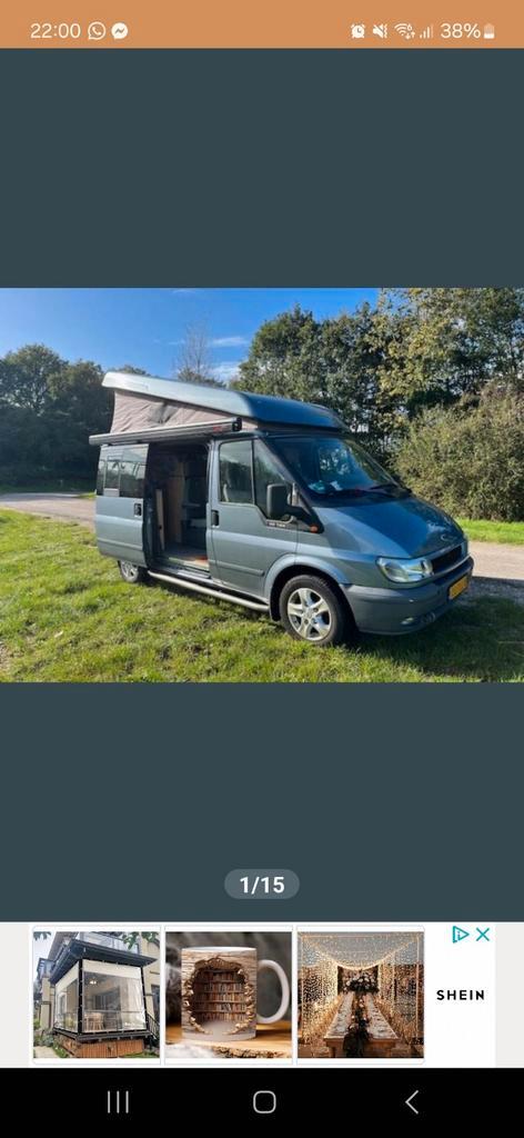 Camper uit 2005, Caravans en Kamperen, Campers, Particulier, tot en met 4, Buscamper of Camperbus, Ford, Diesel, Ophalen