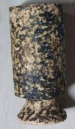 *Berkenbast vaas, Blauw, Aardewerk of Porselein, Ophalen of Verzenden, Zo goed als nieuw