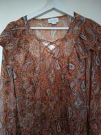 Cotton Club Blouse XL - Bruin/Blauw - ZGAN, Bruin, Maat 46/48 (XL) of groter, Ophalen of Verzenden, Zo goed als nieuw