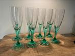 Set van 8 waanzinnig mooie vintage wijnglazen uit Frankrijk, Ophalen of Verzenden, Zo goed als nieuw, Overige typen