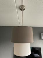 Home Sweet Home hanglamp dubbele kap grijs / wit, Huis en Inrichting, Ophalen, Gebruikt, Rond, 50 cm of meer