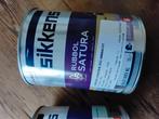 Sikkens rubber Satura RAL 7035 ongeopend blik, Nieuw, Ophalen of Verzenden, Verf, Grijs