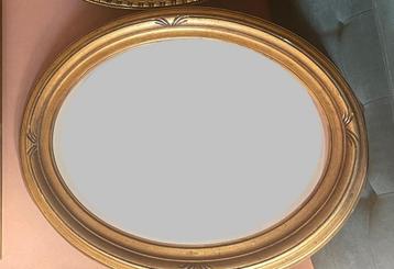 Grote Italiaanse vintage spiegel, facet geslepen glas, goud beschikbaar voor biedingen