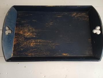 Donkerblauw dienblad  beschikbaar voor biedingen