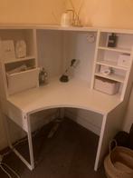 Hoek bureau wit ikea, Huis en Inrichting, Bureaus, Ophalen, Gebruikt