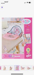 Babyborn tafelzitje, Kinderen en Baby's, Speelgoed | Poppen, Ophalen of Verzenden, Zo goed als nieuw, Babypop