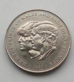 Herdenkingsmunt Huwelijk Charles en Diana 1981, Ophalen of Verzenden, Overige landen, Losse munt