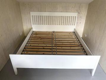 IKEA IDANÄS Bedframe, wit, 180x200 cm met lattenbodem