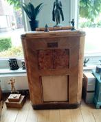 Antieke Art deco grammofoonkast met klep/deurtje, Ophalen