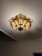 Glas en lood lamp., Huis en Inrichting, Ophalen, Gebruikt, Glas