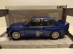 BMW M3 E30 mauritius blue 1990 Solid metal 1:18 KRD, Ophalen of Verzenden, Zo goed als nieuw, Auto, Solido