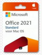Mac Apple Office 2021 Standaard + Licentie, Direct Leverbaar, Verzenden, Nieuw, Word, MacOS