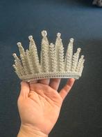 Prachtige Bruiloft Kroon met Strass, Overige materialen, Nieuw, Ophalen of Verzenden, Zilver