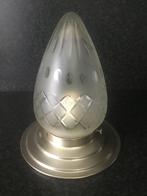 Gispen plafonniere Glas EI medium druk geslepen, Ophalen of Verzenden, Gebruikt, Glas
