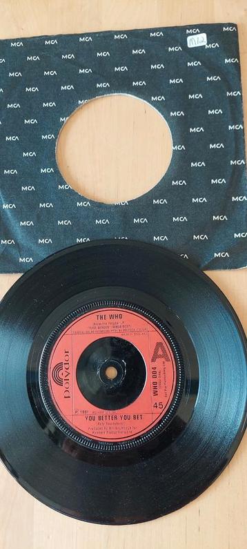 Single The Who - You better you bet top40hit 1981 beschikbaar voor biedingen