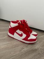 Nike dunk high red white, Ophalen of Verzenden, Zo goed als nieuw, Sneakers of Gympen, Adidas