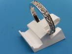 Zilveren damesring met zirkonia                         Z280, Sieraden, Tassen en Uiterlijk, Gebruikt, ., Ophalen of Verzenden
