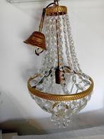 antiek kristal hanglamp, Ophalen of Verzenden
