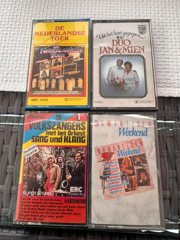 4 cassettebandjes Nederlandse muziek beschikbaar voor biedingen