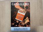 Reclamebord Caballero Cigarettes 20x30, Ophalen of Verzenden, Zo goed als nieuw, Reclamebord