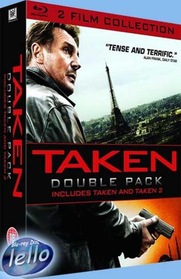 Blu-ray: Taken 1 & 2 (2008, 2012 Liam Neeson) 2-BD UK Box NN beschikbaar voor biedingen