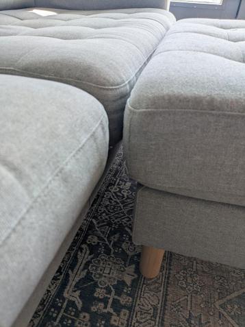 IKEA Landskrona driezits bank en poef/hocker - afbeelding 4