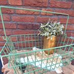 Vintage origineel winkelmandje kleur grasgroen, Ophalen of Verzenden