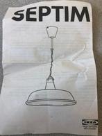 Vintage lampenkappen Septim Ikea 2 stuks wit, Ophalen, Wit, Rond, Nieuw