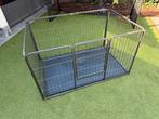 Puppyren 123x77,5x74,5 cm (staal), Dieren en Toebehoren, Ophalen of Verzenden, Zo goed als nieuw, 110 cm of meer, 65 tot 100 cm