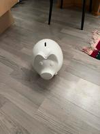 Wit Spaarvarken - Keramiek,grote spaarpot, Huis en Inrichting, Ophalen of Verzenden, Zo goed als nieuw