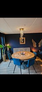 Ronde eettafel hout 160 cm doorsnede, Huizen en Kamers, Kamers te huur