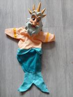Poppenkastpop koning triton (kleine zeemeermin) Ah, Ophalen of Verzenden, Pocahontas of Kl. Zeemeermin, Zo goed als nieuw, Overige typen