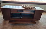 Vintage stereo meubel Philips radio/platenspeler op poten, Ophalen, Gebruikt, Speakers, Philips