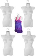 5 stuk Vrouwelijke torso met haak in kleur witte, holle rug., Import en groothandel Lili, Jaargetijdenweg 41B Enschede, Ophalen of Verzenden
