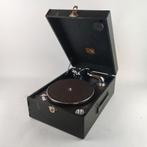 His Masters Voice Platenspeler + Bakeliet platen || BIEDEN, Overige merken, Gebruikt, Ophalen of Verzenden, X