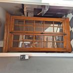 Opnieuw aangeboden, prachtige massief eiken vitrinekast, Huis en Inrichting, Ophalen, 100 tot 150 cm, 200 cm of meer, Zo goed als nieuw