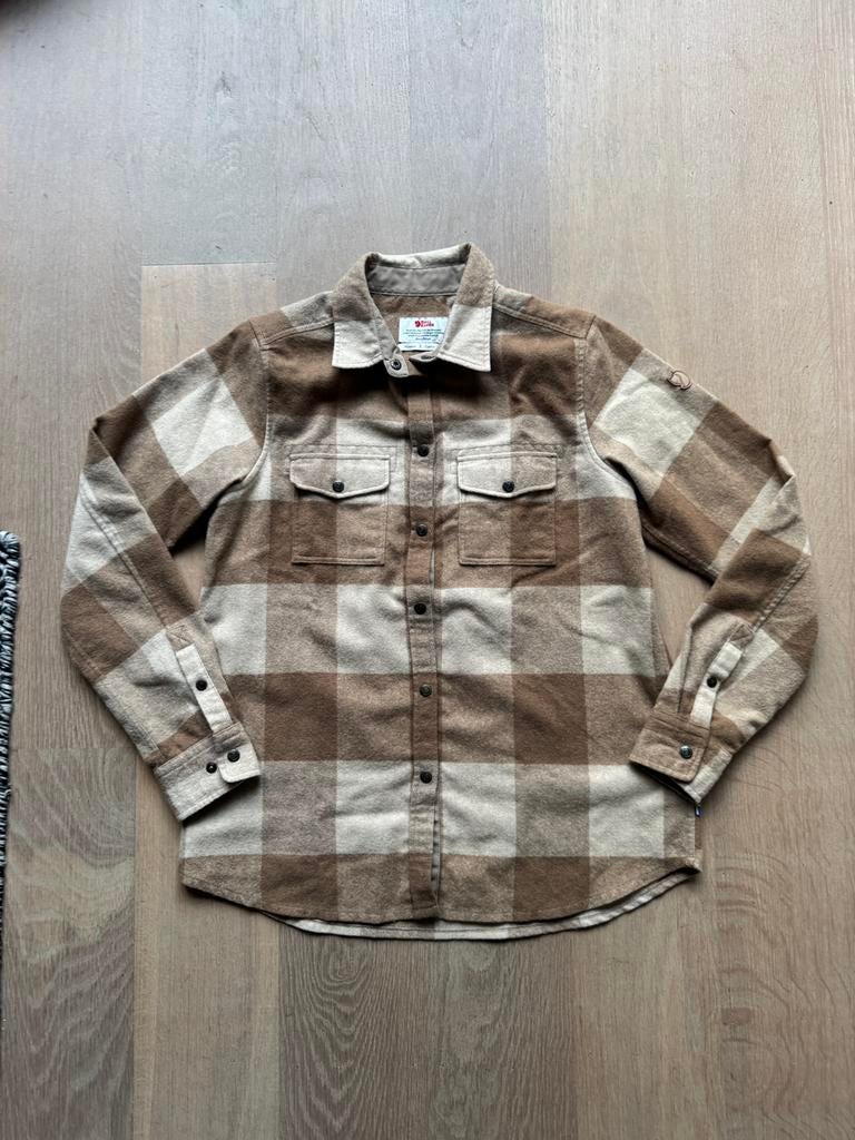 Prachtige Fjallraven canada wool shirt w maat s Stof wol, Kleding | Heren, Ophalen of Verzenden, Zo goed als nieuw, Beige